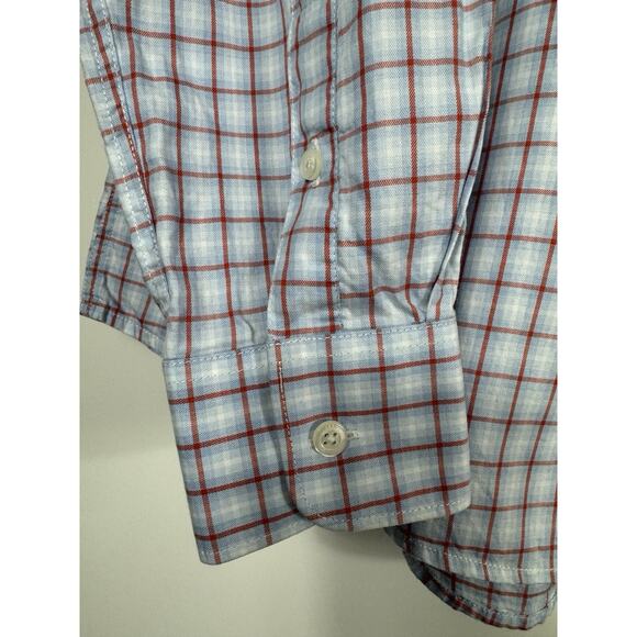 Perry Ellis Button Down Shirt Mens XXL Long Sleeve Plaid READ DESCRIPTION - Picture 7 of 10